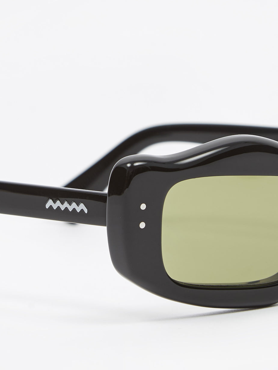 Brain Dead Brain Dead Kurata Sunglasses - Black/Black - Black