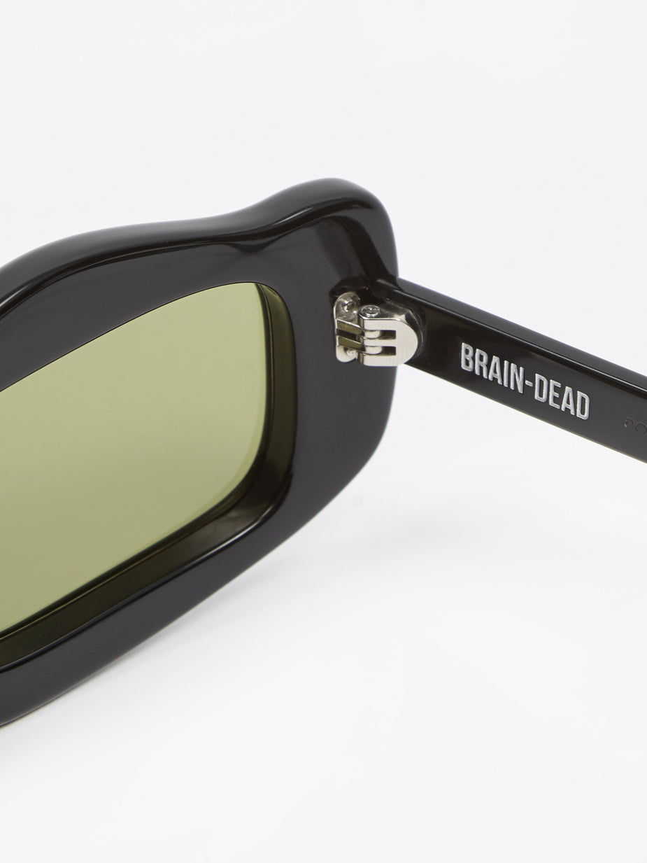 Brain Dead Brain Dead Kurata Sunglasses - Black/Black - Black