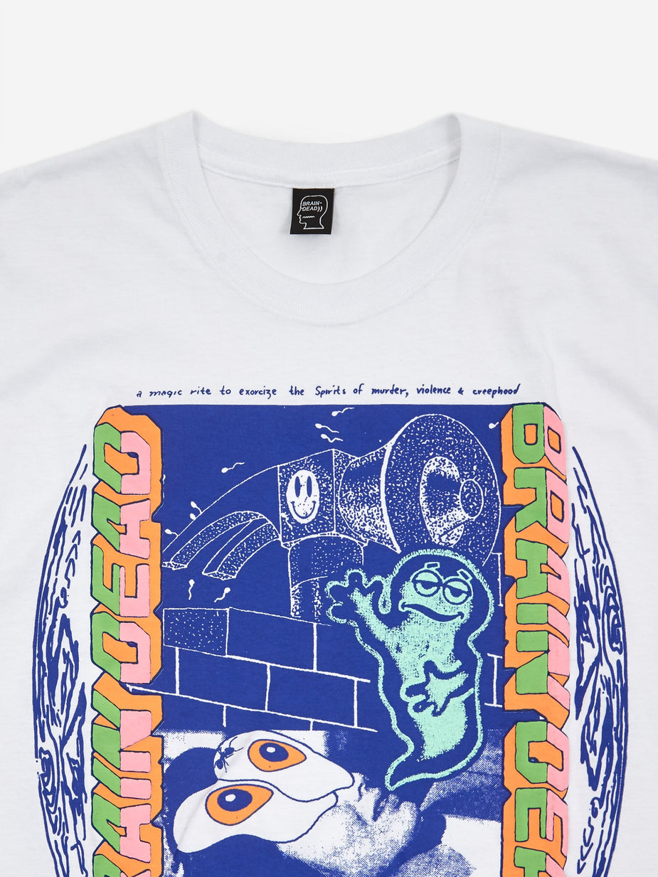 Brain Dead Brain Dead Magic Rite Shortsleeve T-Shirt - White - White