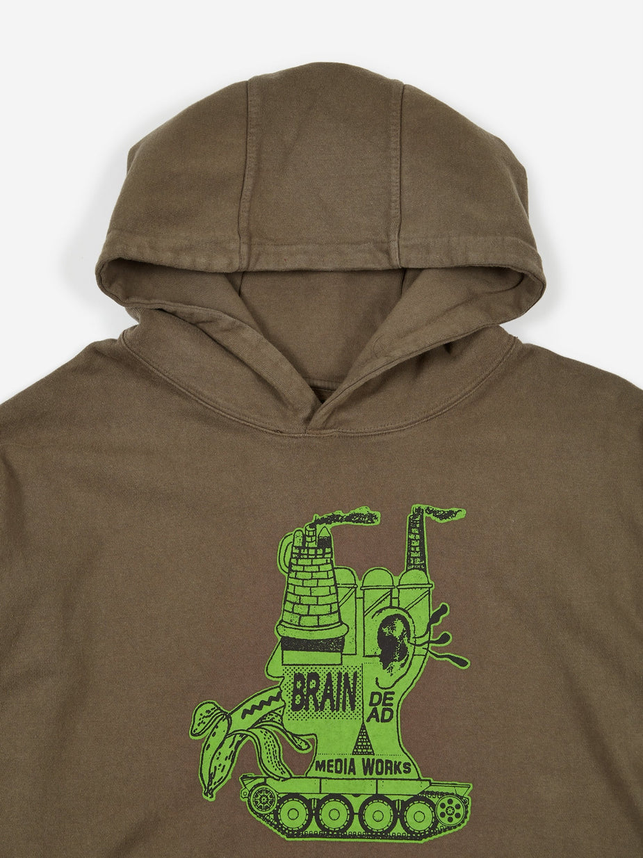 Brain Dead Brain Dead Media Works Hoodie - Black - Black