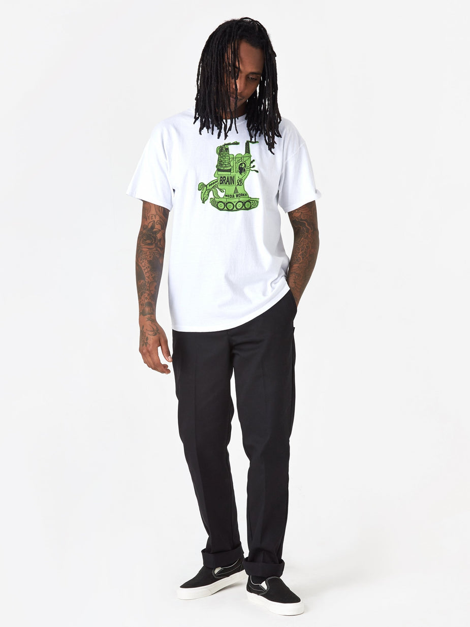 Brain Dead Brain Dead Media Works Shortsleeve T-Shirt - White - White