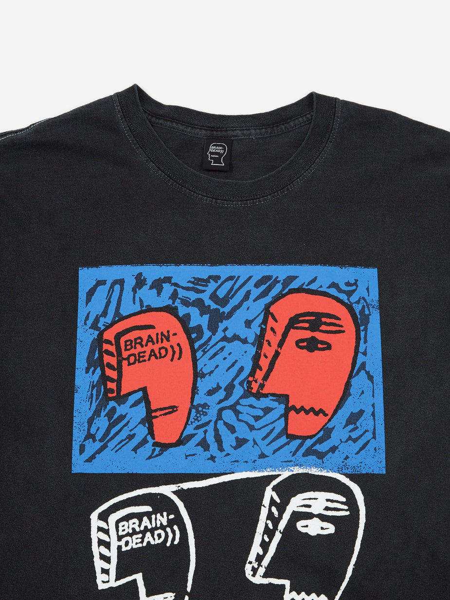 Brain Dead Brain Dead Meditation Shortsleeve T-Shirt - Washed Black - Black