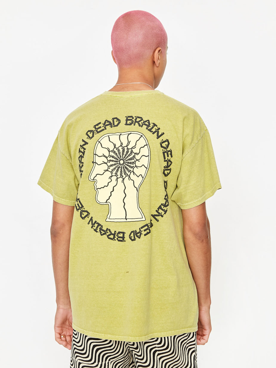 Brain Dead Brain Dead Migraine Shortsleeve T-Shirt - Olive Drab - Green
