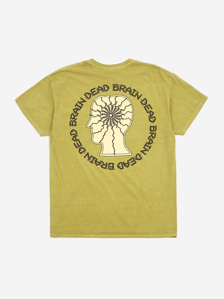 Brain Dead Brain Dead Migraine Shortsleeve T-Shirt - Olive Drab - Green