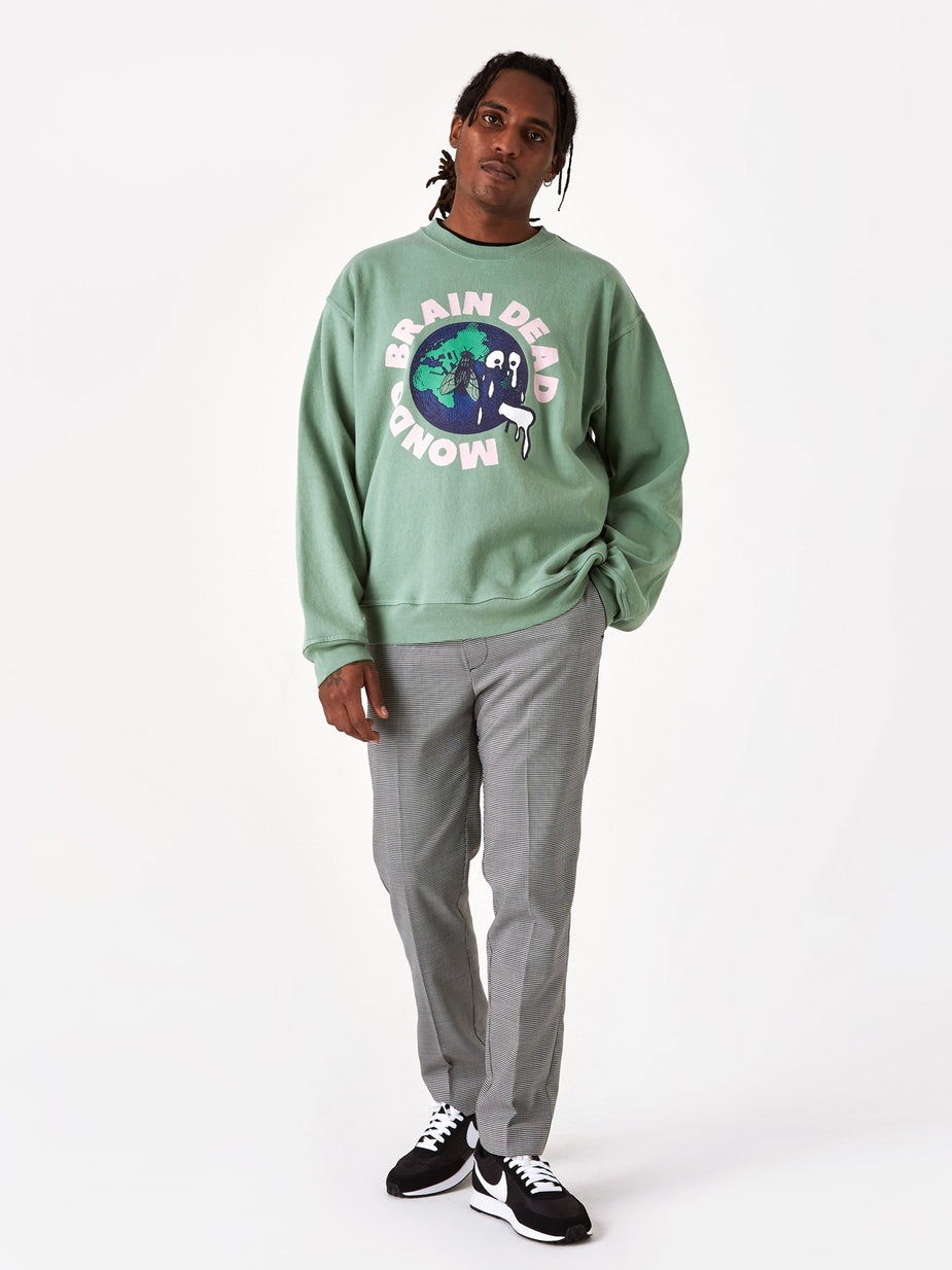 Brain Dead Brain Dead Mondo Crewneck Sweatshirt - Putty - Other