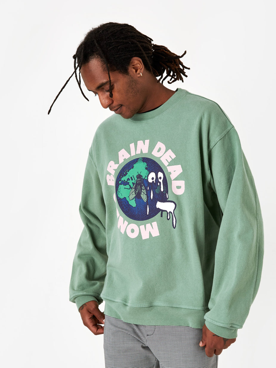 Brain Dead Brain Dead Mondo Crewneck Sweatshirt - Putty - Other