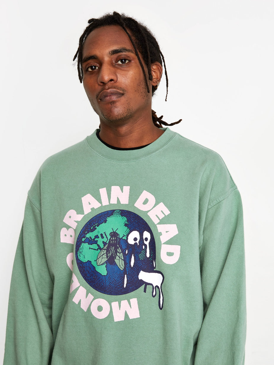 Brain Dead Brain Dead Mondo Crewneck Sweatshirt - Putty - Other