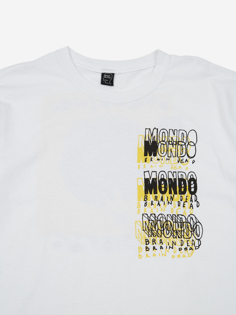 Brain Dead Brain Dead Mondo Shortsleeve T-Shirt - White - White