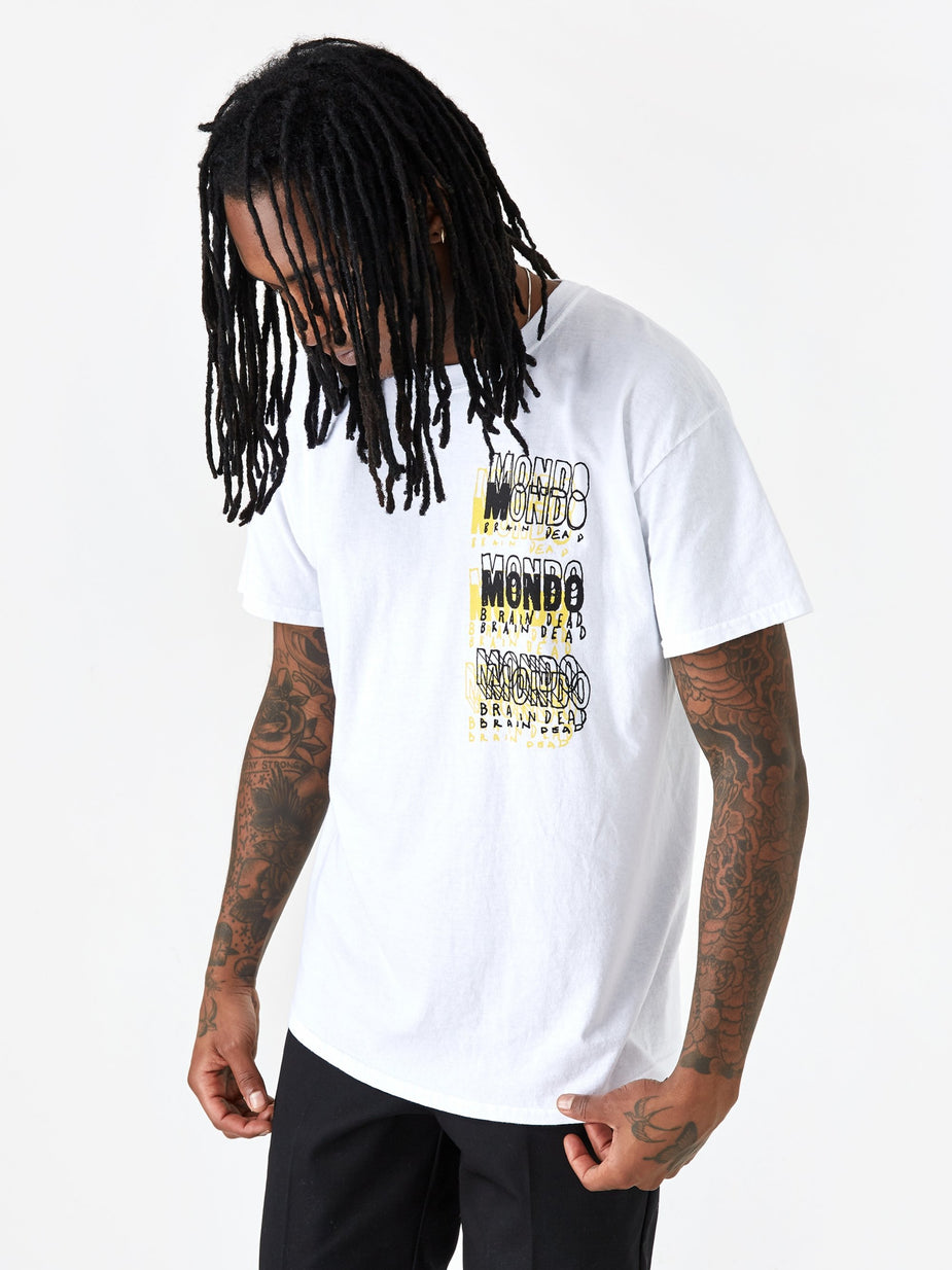 Brain Dead Brain Dead Mondo Shortsleeve T-Shirt - White - White