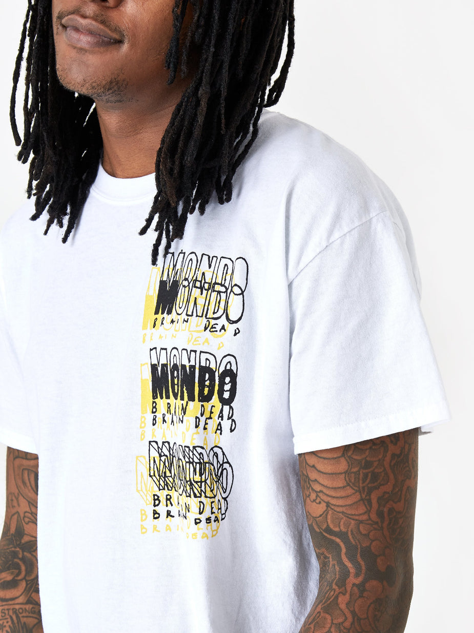Brain Dead Brain Dead Mondo Shortsleeve T-Shirt - White - White