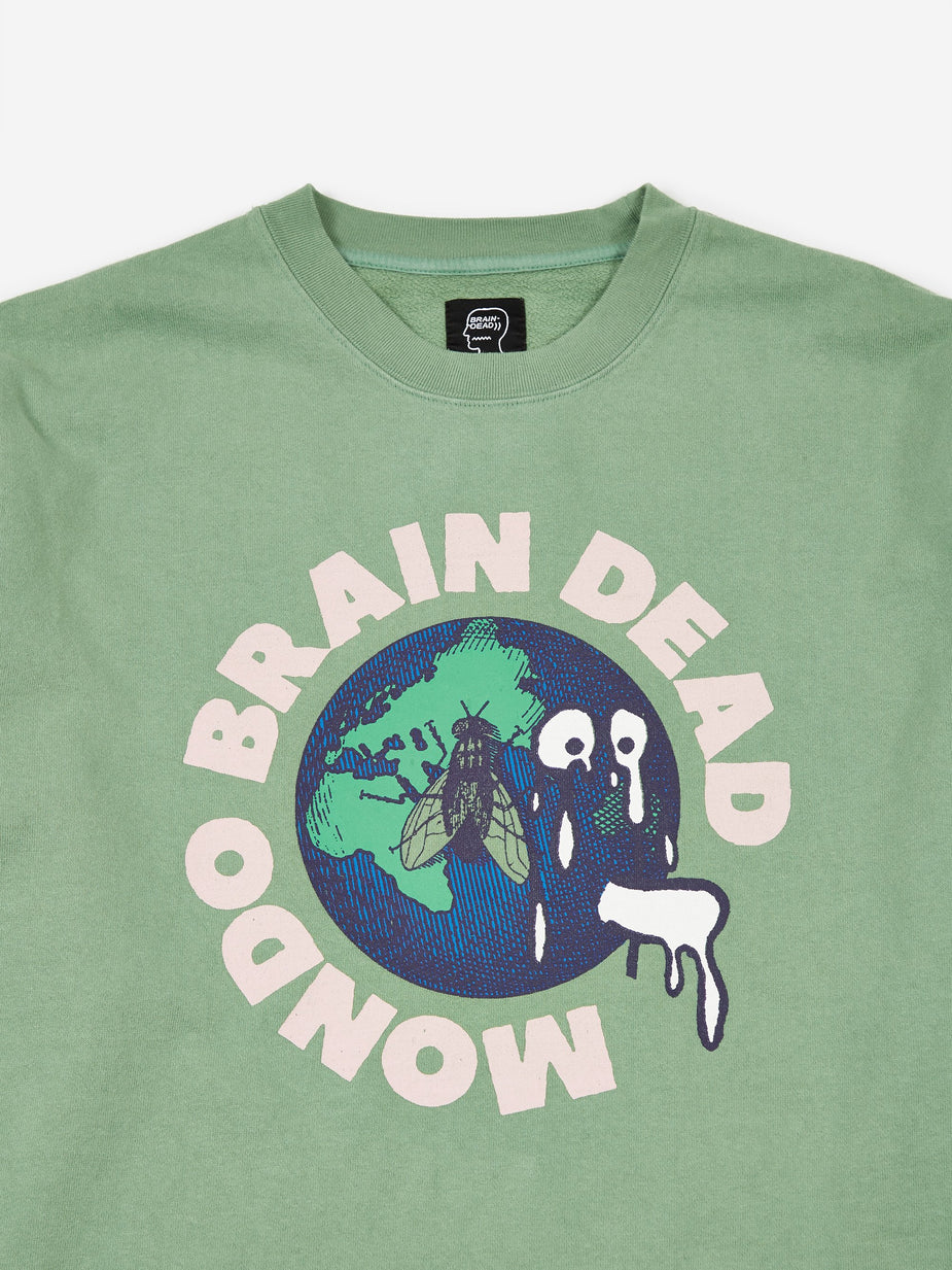 Brain Dead Brain Dead Mondo Crewneck Sweatshirt - Putty - Other