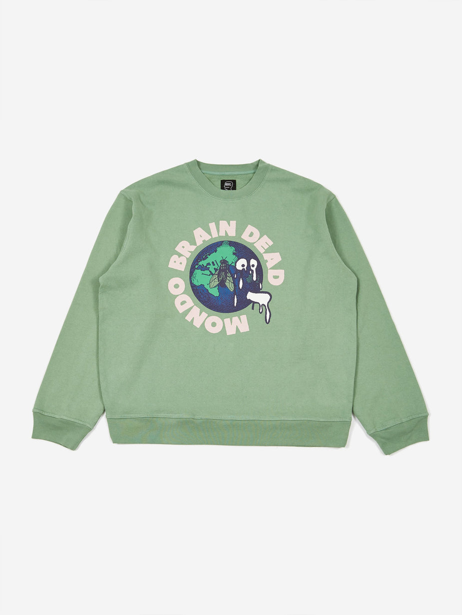 Brain Dead Brain Dead Mondo Crewneck Sweatshirt - Putty - Other