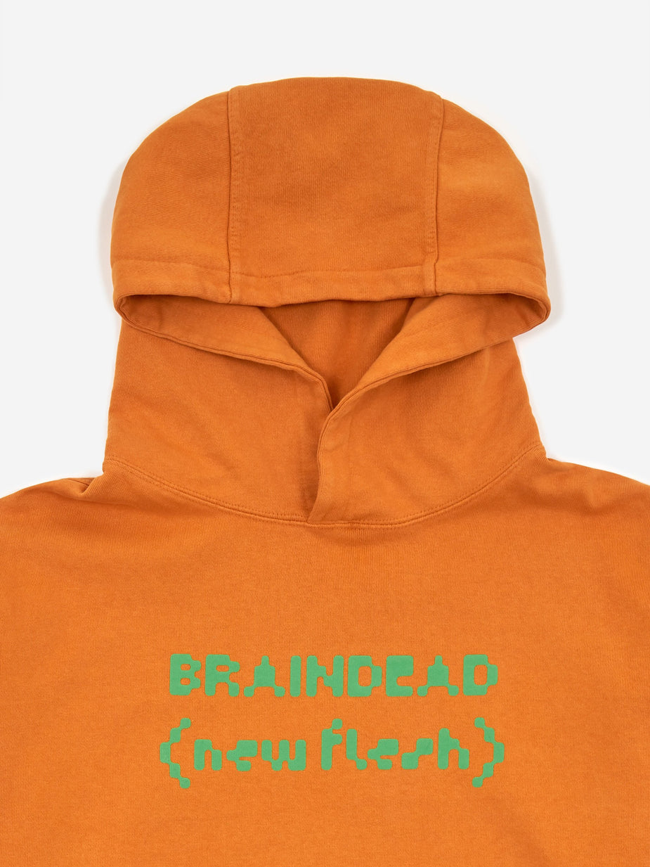 Brain Dead Brain Dead New Flesh Hooded Sweatshirt - Orange - Orange