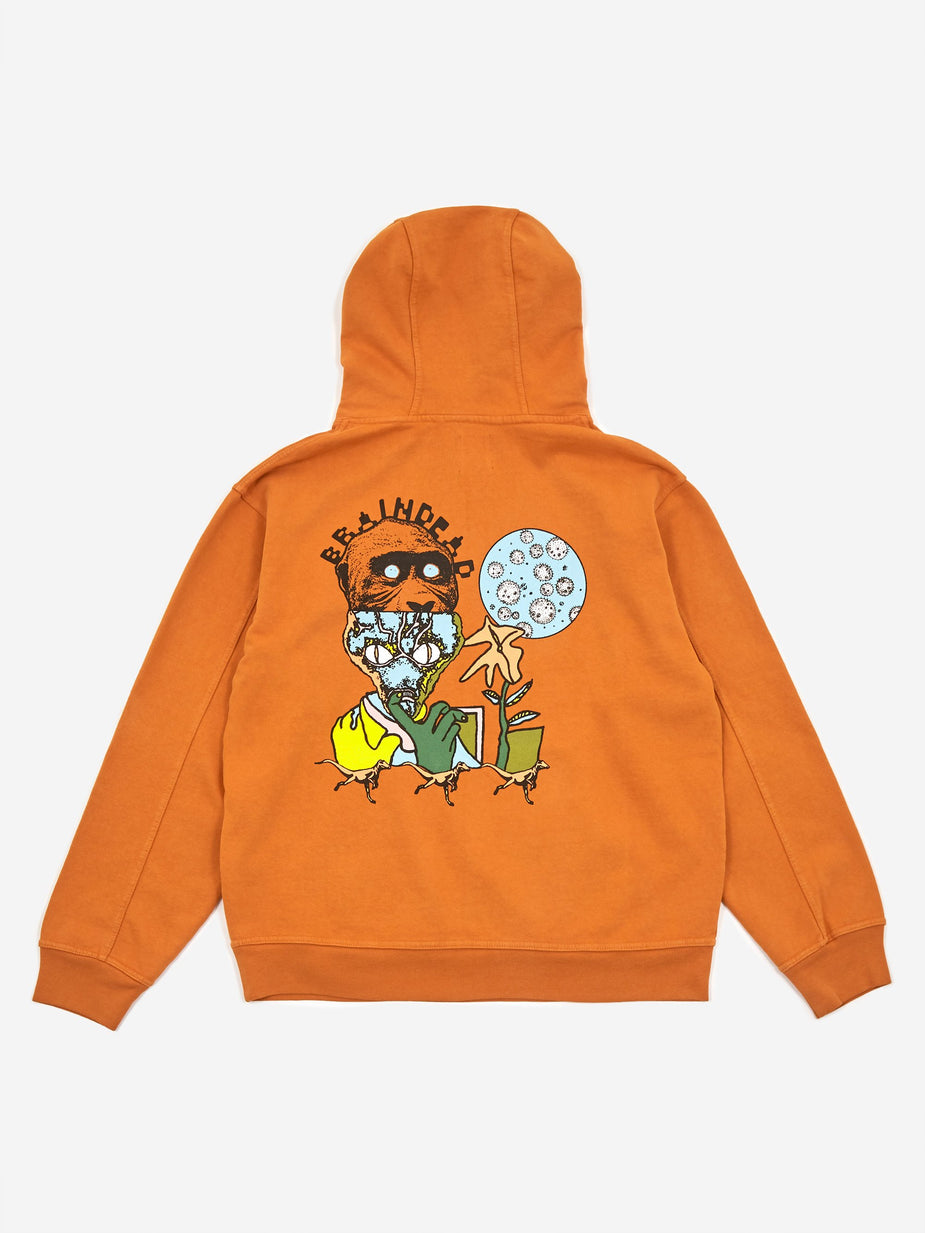 Brain Dead Brain Dead New Flesh Hooded Sweatshirt - Orange - Orange