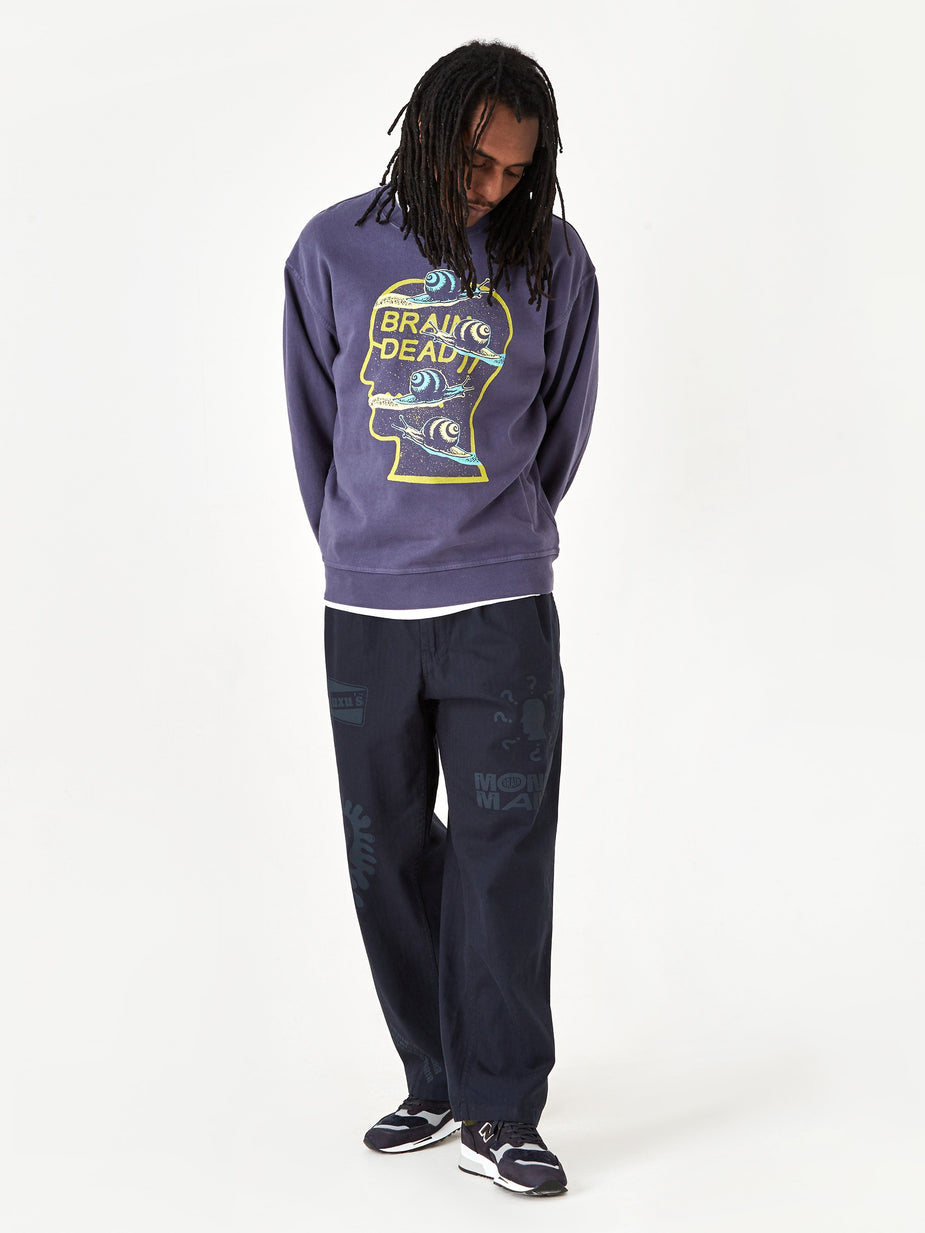 Brain Dead Brain Dead Printed Climber Pant - Navy - Blue