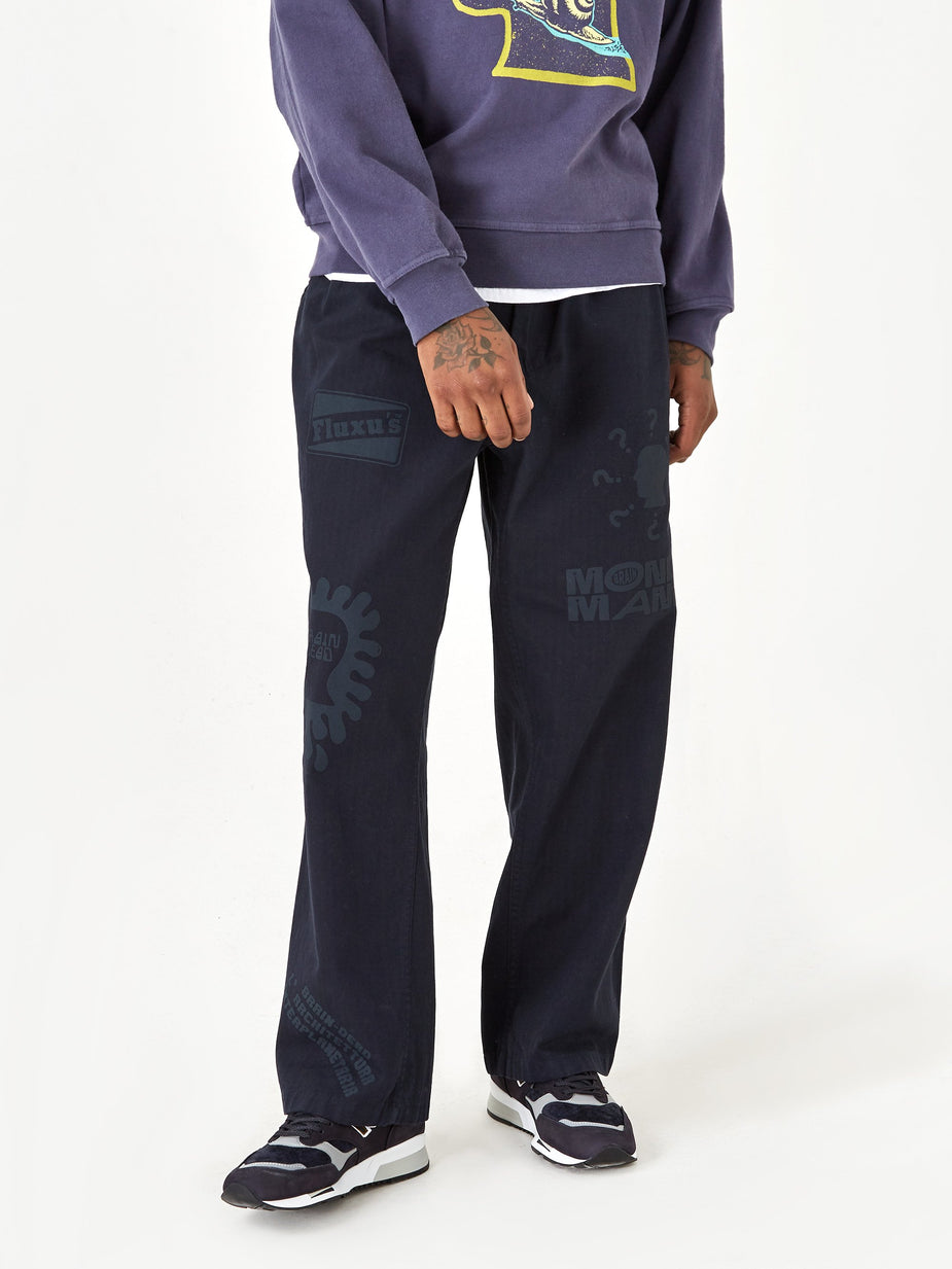 Brain Dead Brain Dead Printed Climber Pant - Navy - Blue