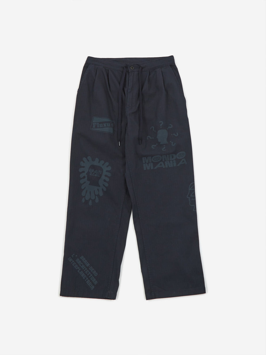 Brain Dead Brain Dead Printed Climber Pant - Navy - Blue