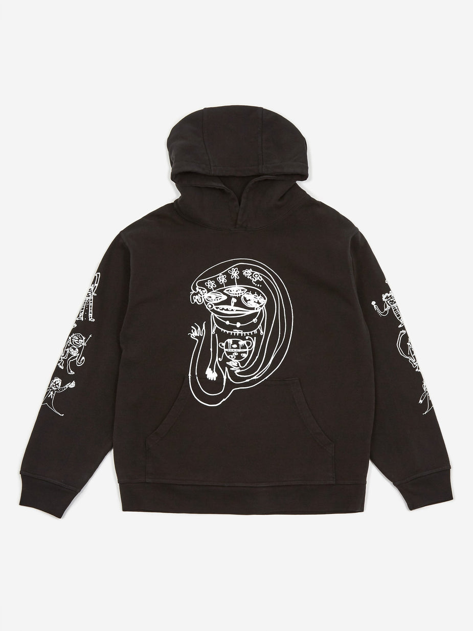 Brain Dead Brain Dead P&TY Hooded Sweatshirt - Black - Black