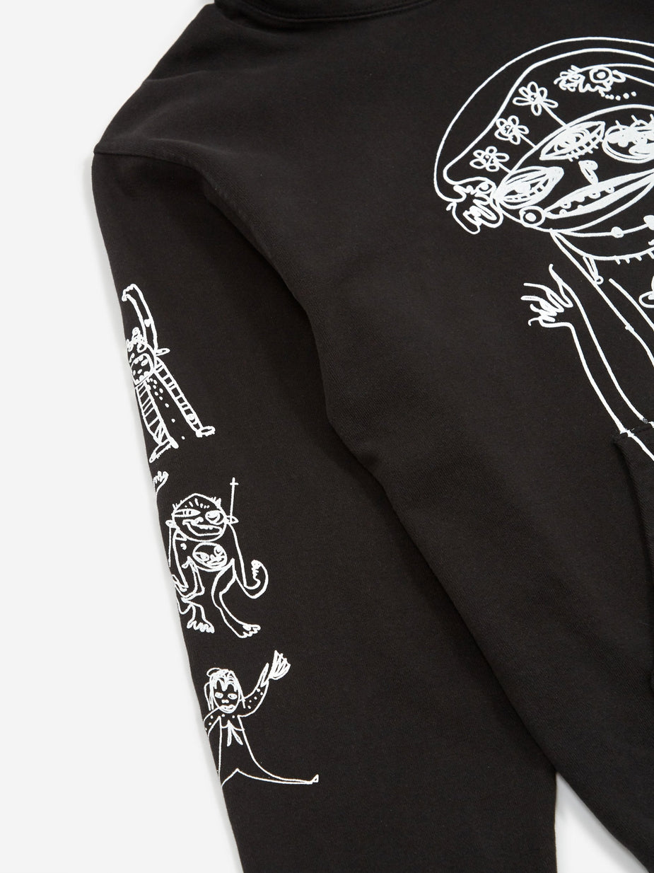 Brain Dead Brain Dead P&TY Hooded Sweatshirt - Black - Black