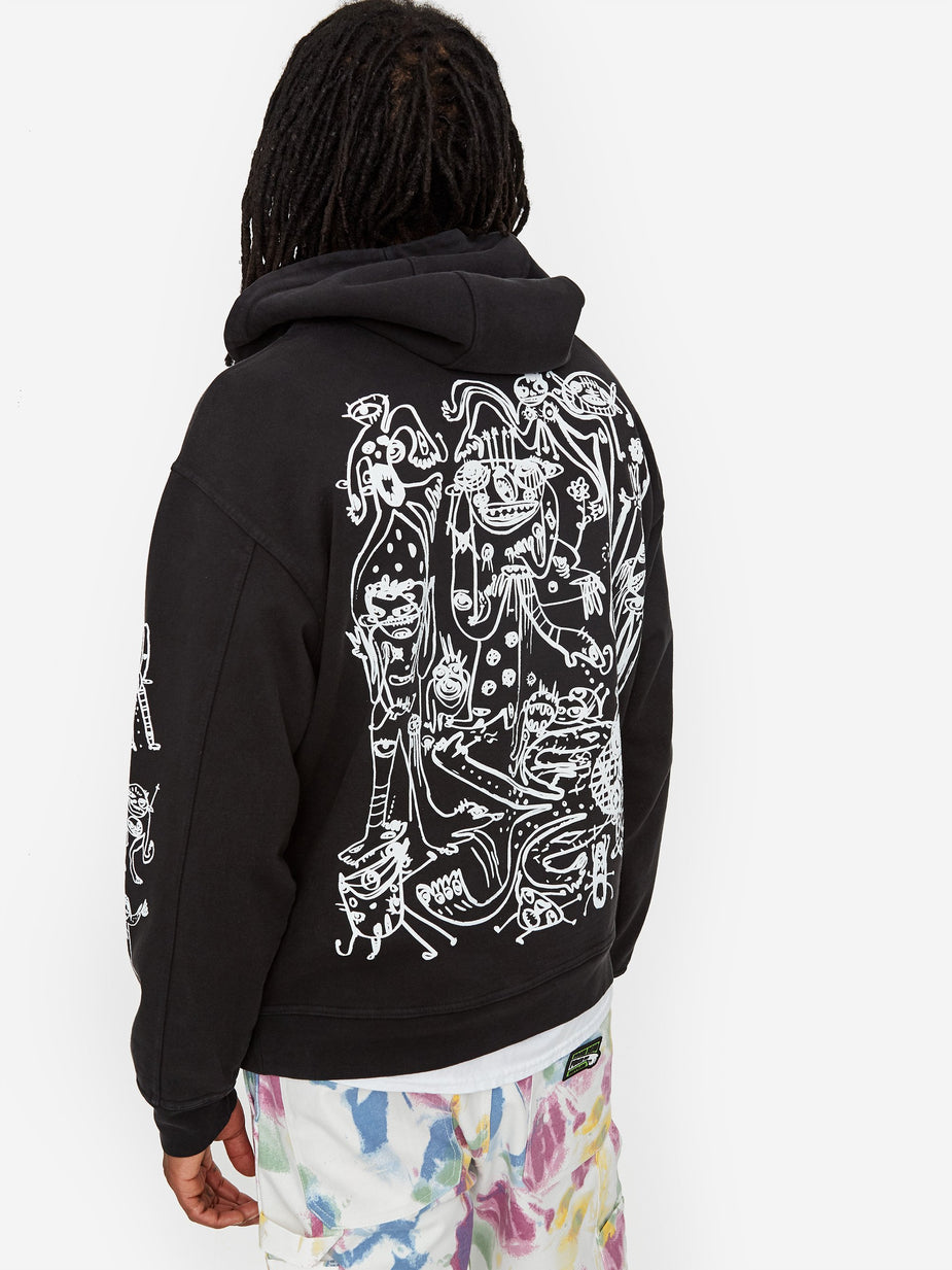 Brain Dead Brain Dead P&TY Hooded Sweatshirt - Black - Black