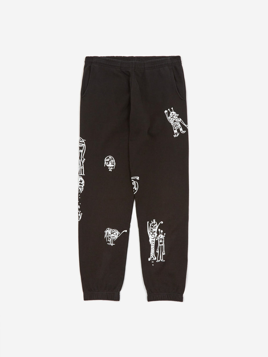 Brain Dead Brain Dead P&TY Sweatpant - Black - Black