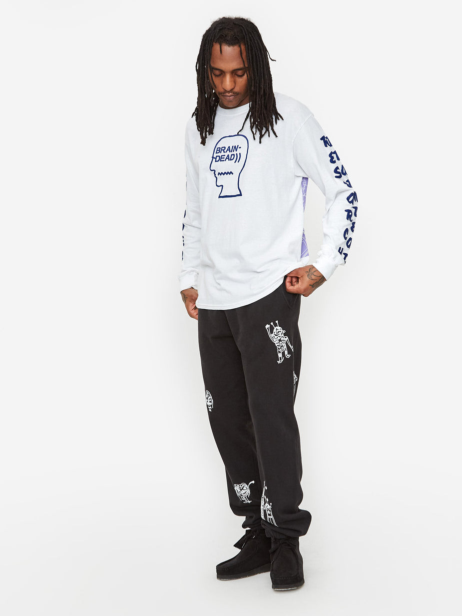 Brain Dead Brain Dead P&TY Sweatpant - Black - Black