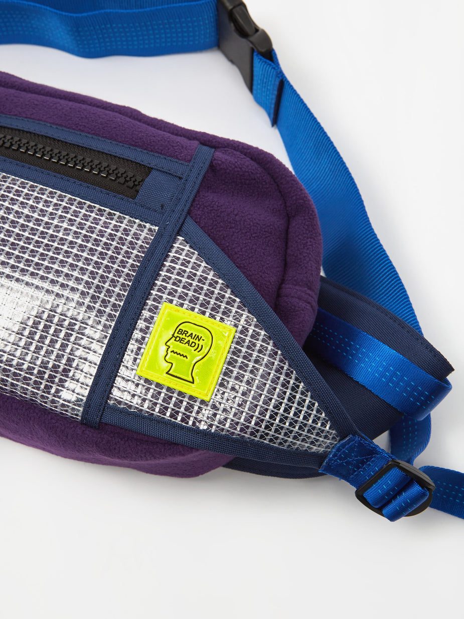 Brain Dead Brain Dead Sherpa Rush Fanny Pack - Purple/Navy - Purple