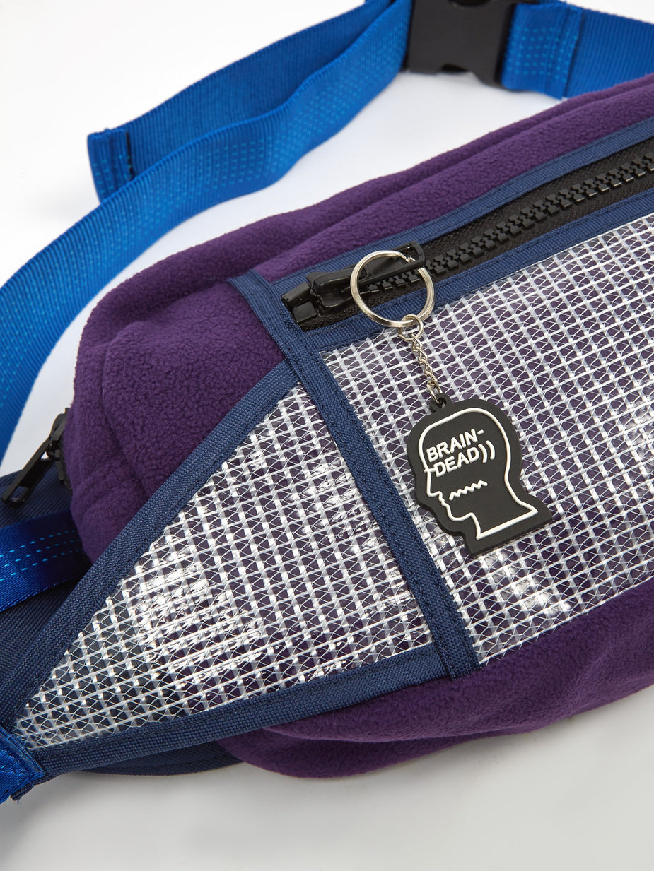 Brain Dead Brain Dead Sherpa Rush Fanny Pack - Purple/Navy - Purple