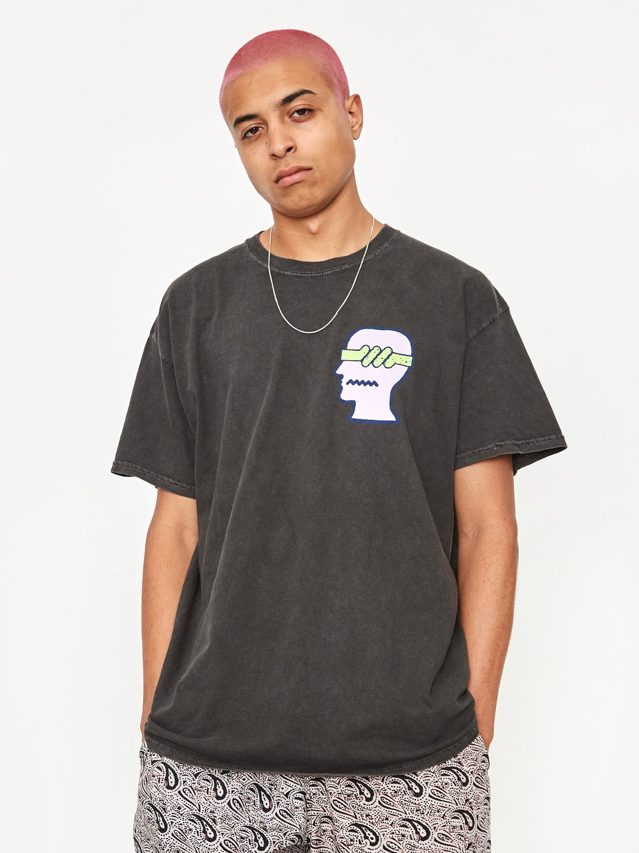 Brain Dead Brain Dead Spermicide Shortsleeve T-Shirt - Washed Black - Black