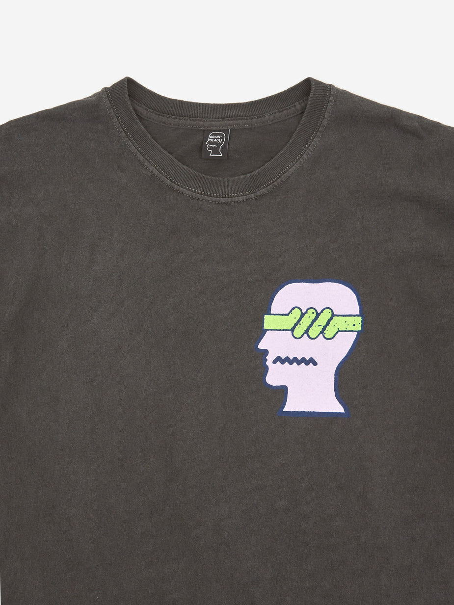 Brain Dead Brain Dead Spermicide Shortsleeve T-Shirt - Washed Black - Black