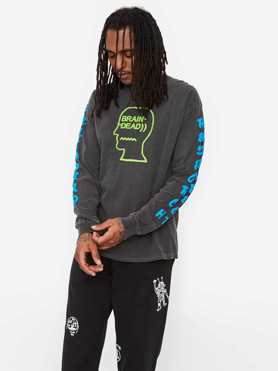 Brain Dead Brain Dead Vehicle Longsleeve T-Shirt - Black - Black