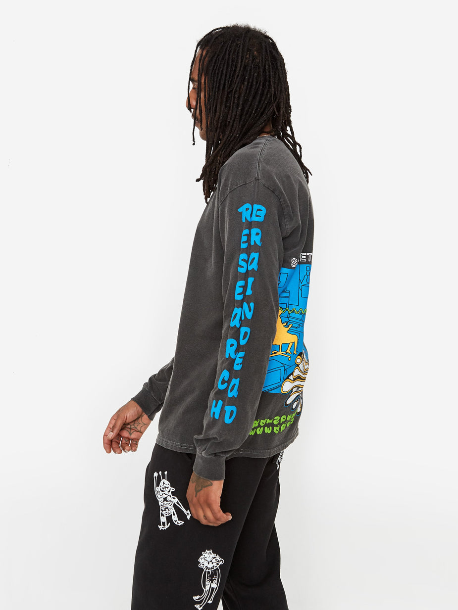 Brain Dead Brain Dead Vehicle Longsleeve T-Shirt - Black - Black