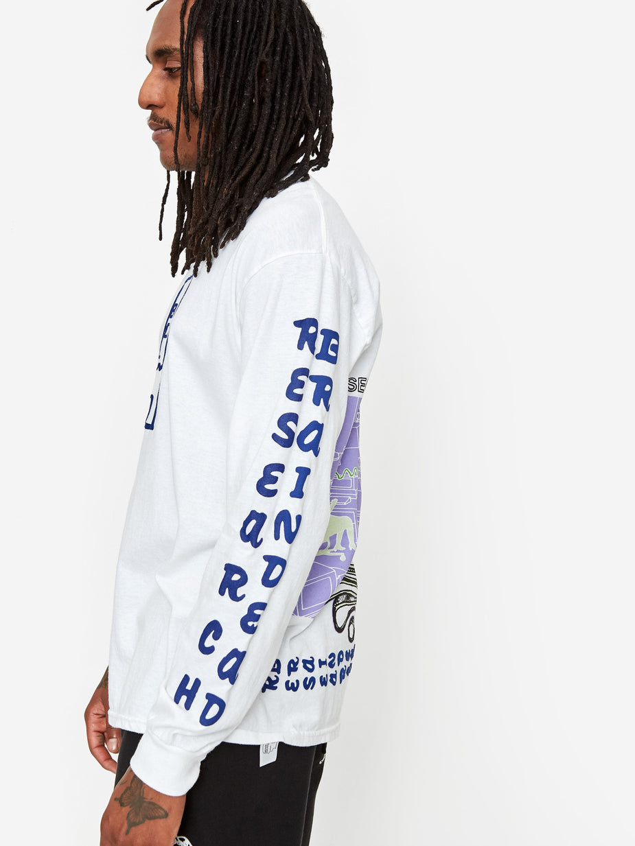 Brain Dead Brain Dead Vehicle Longsleeve T-Shirt - White - White