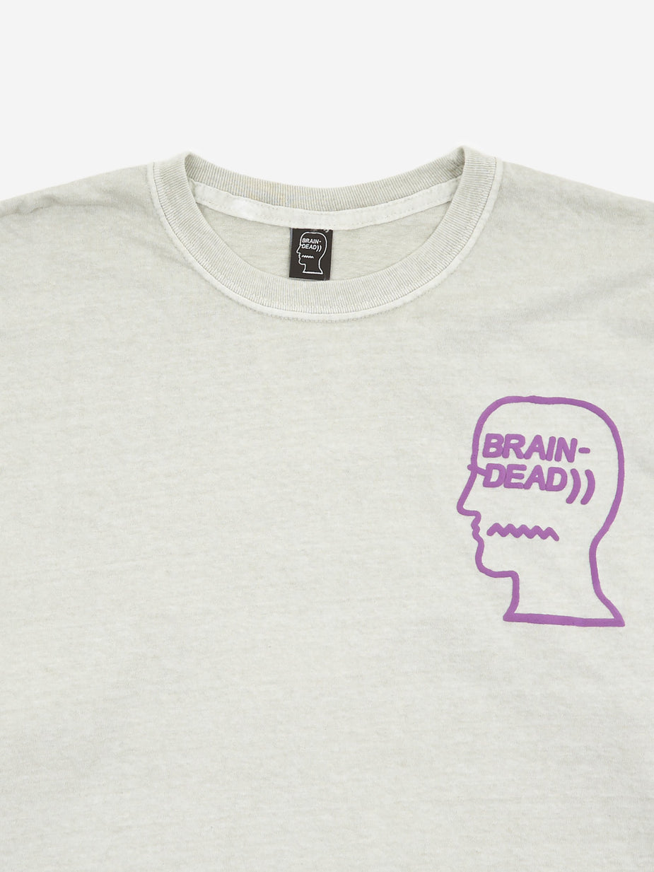 Brain Dead Brain Dead Vibration Longsleeve T-Shirt - Cement - Other