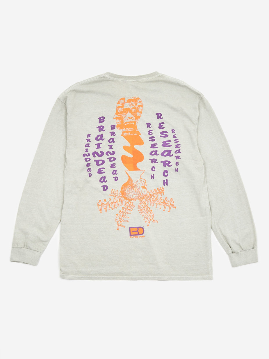 Brain Dead Brain Dead Vibration Longsleeve T-Shirt - Cement - Other