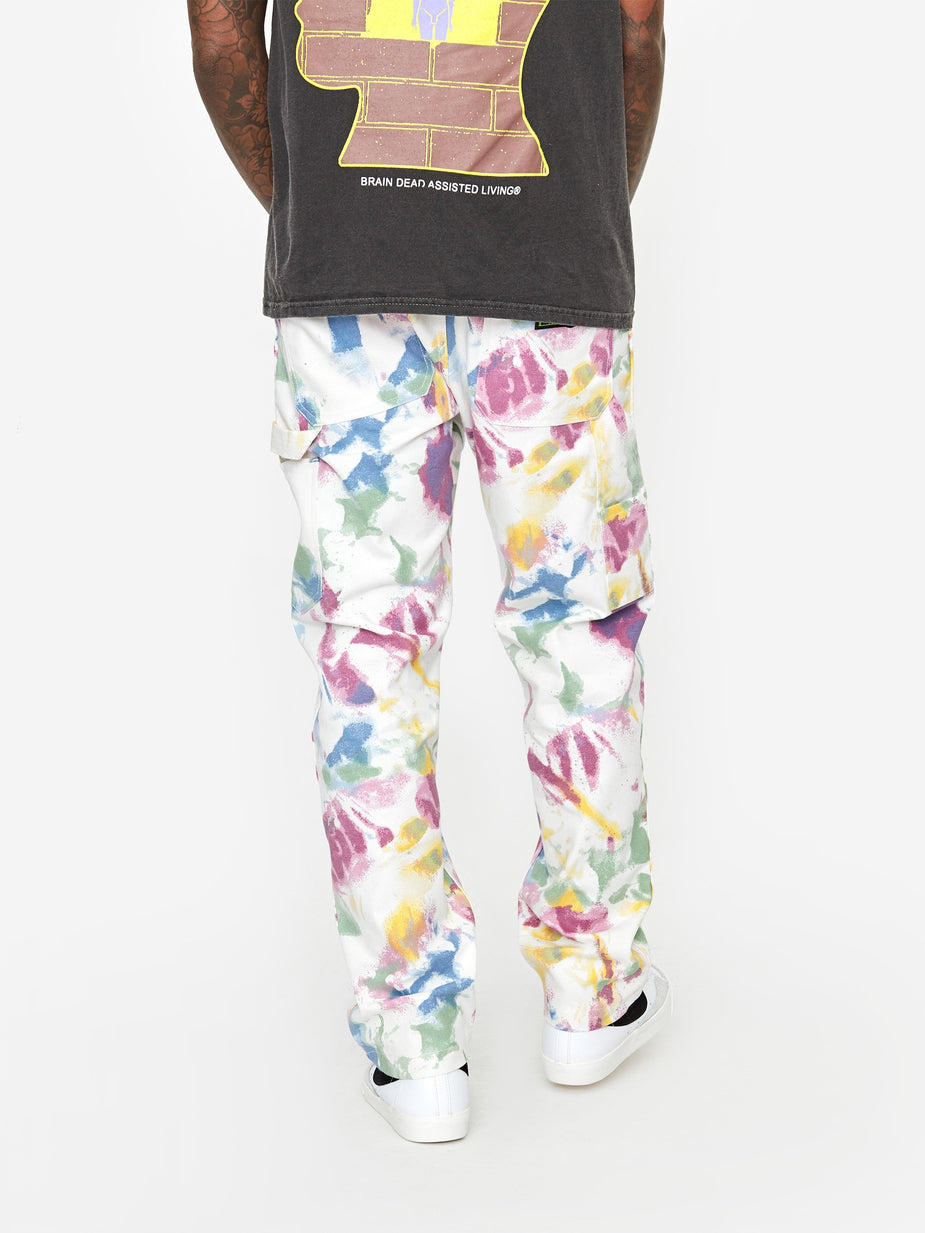 Brain Dead Brain Dead Washed Hard Ware/Soft Carpenter Pant - Dry Pigment Dye - Tie-Dye