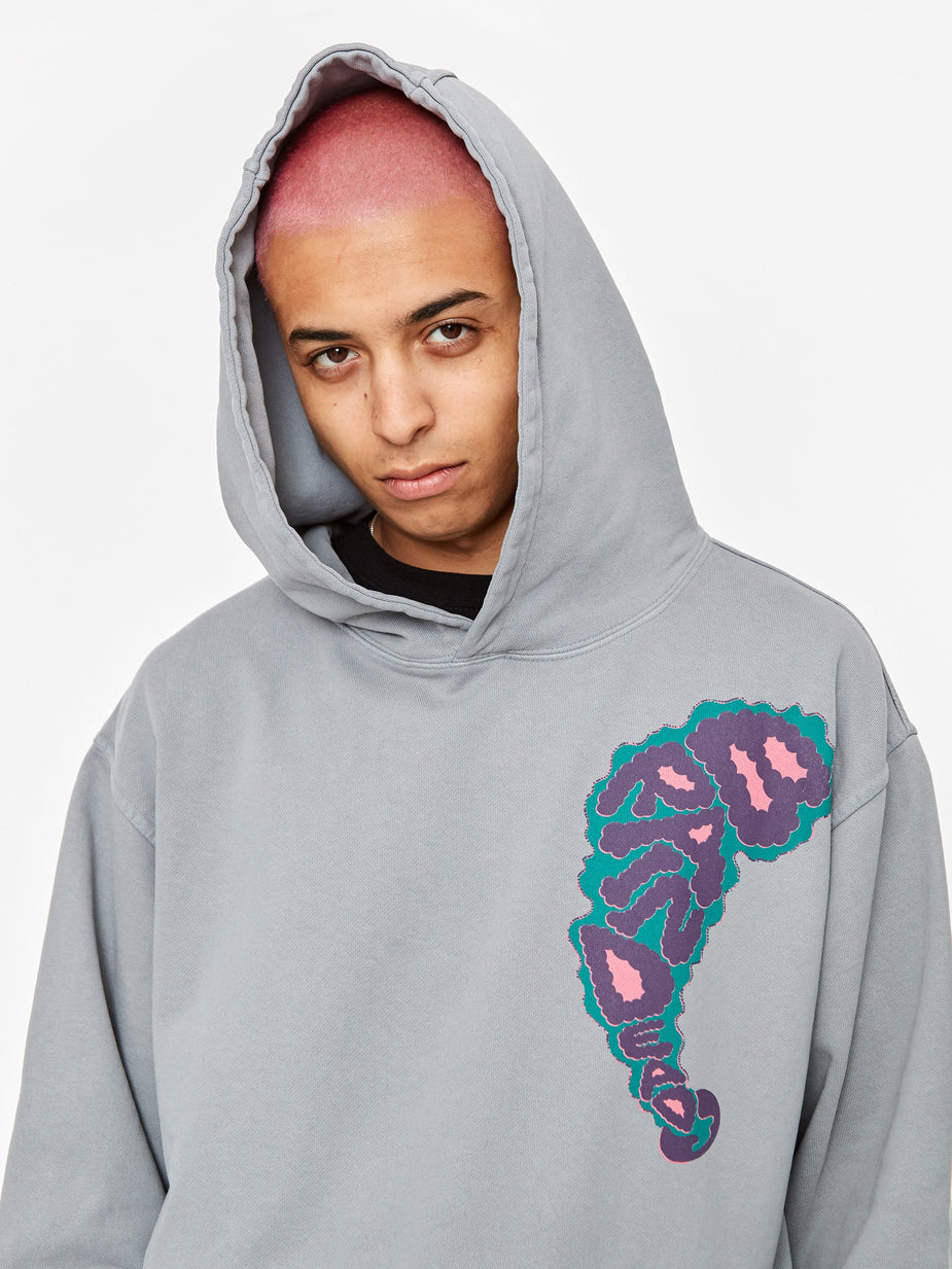 Brain Dead Brain Dead Will Sweeney Wizard Print Hoodie - Slate - Grey