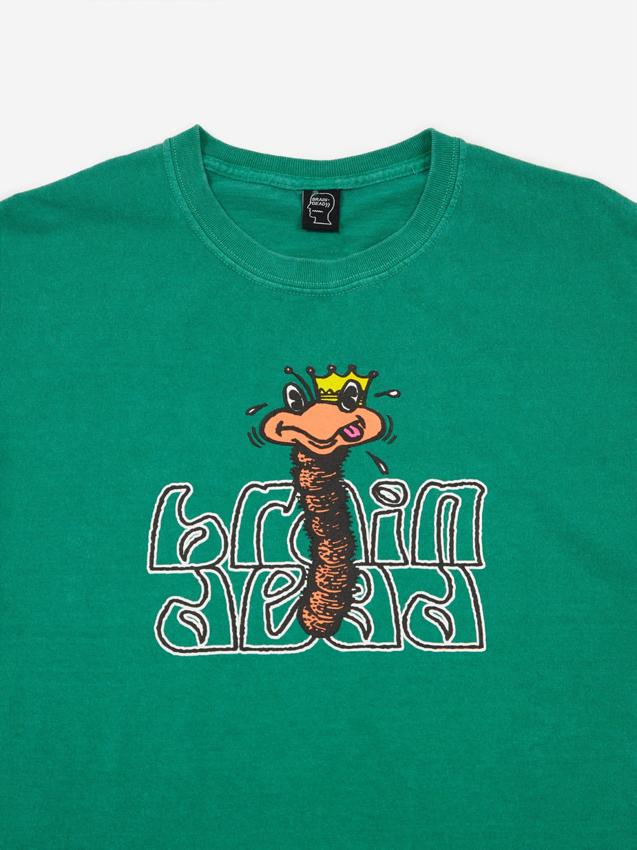 Brain Dead Brain Dead Wormzzz Shortsleeve T-Shirt - Kelly Green - Green