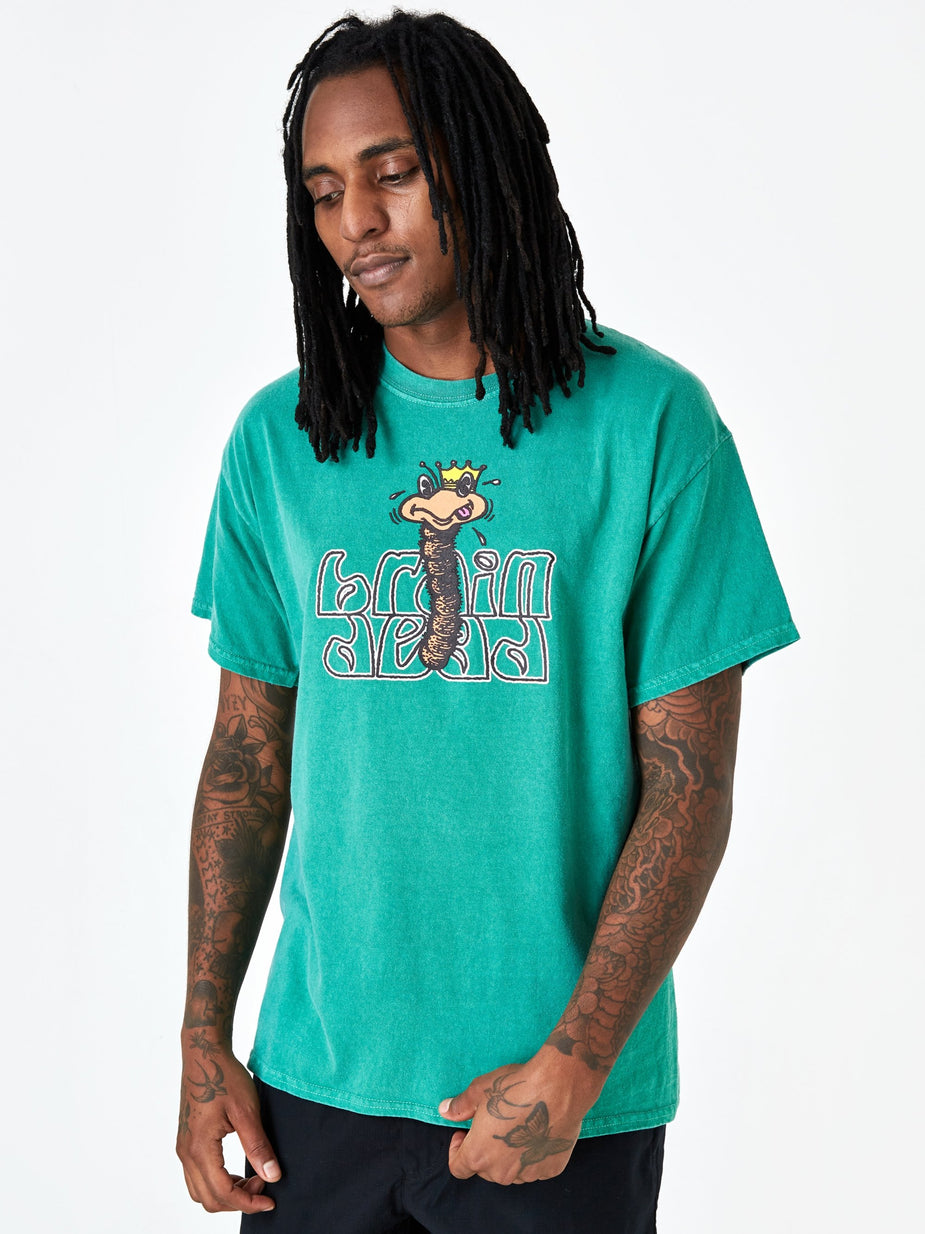Brain Dead Brain Dead Wormzzz Shortsleeve T-Shirt - Kelly Green - Green