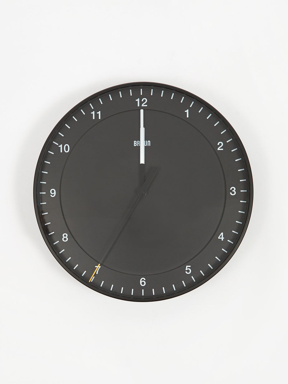 Braun Braun 30cm Large Wall Clock - Black - Black