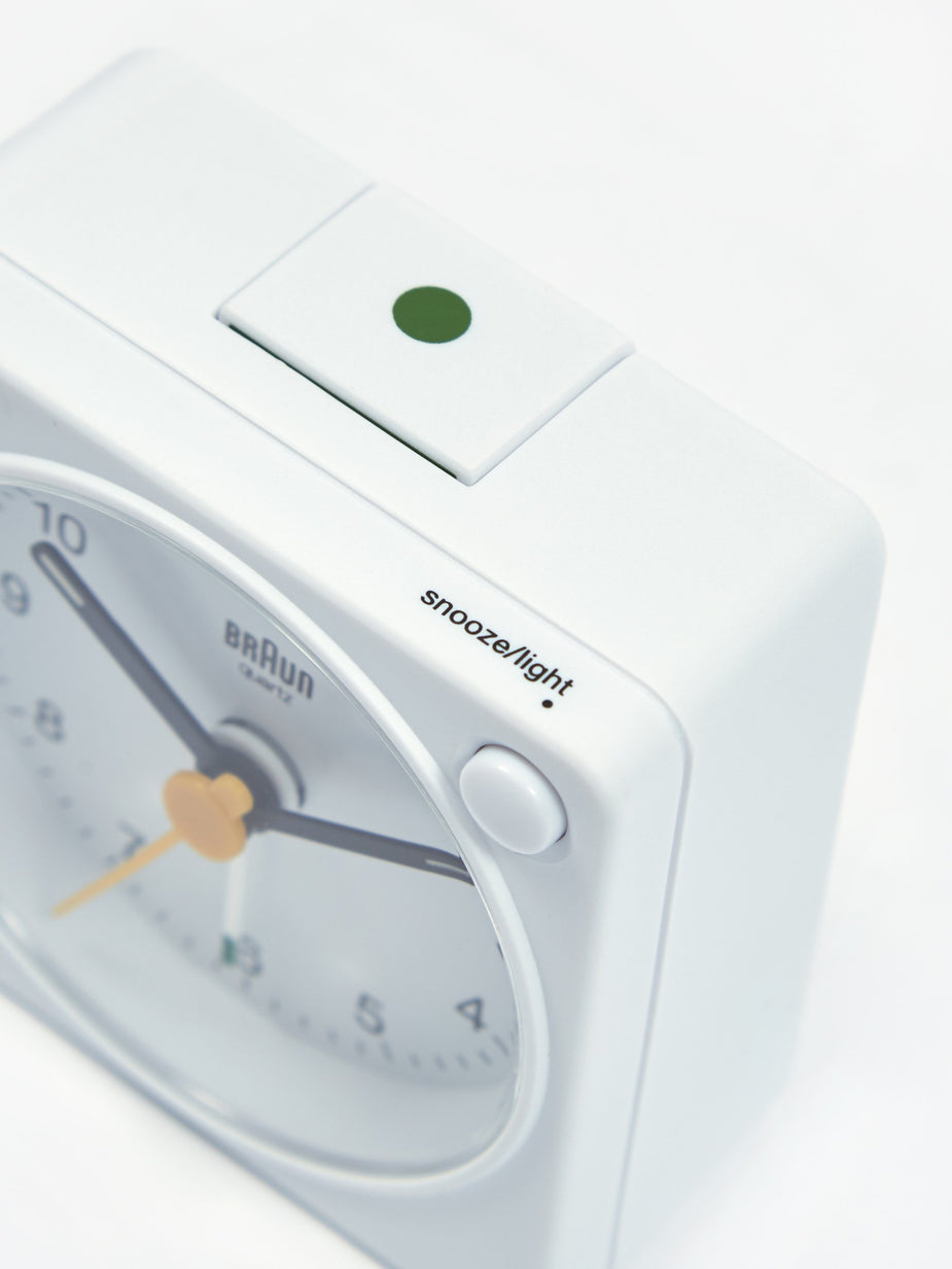 Braun Braun Classic Travel Analogue Alarm Clock - White - Other