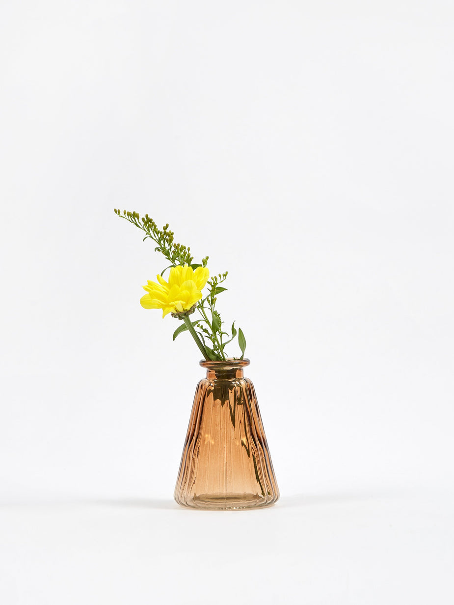 Broste Broste Agnar Glass Vase - Tan - Orange