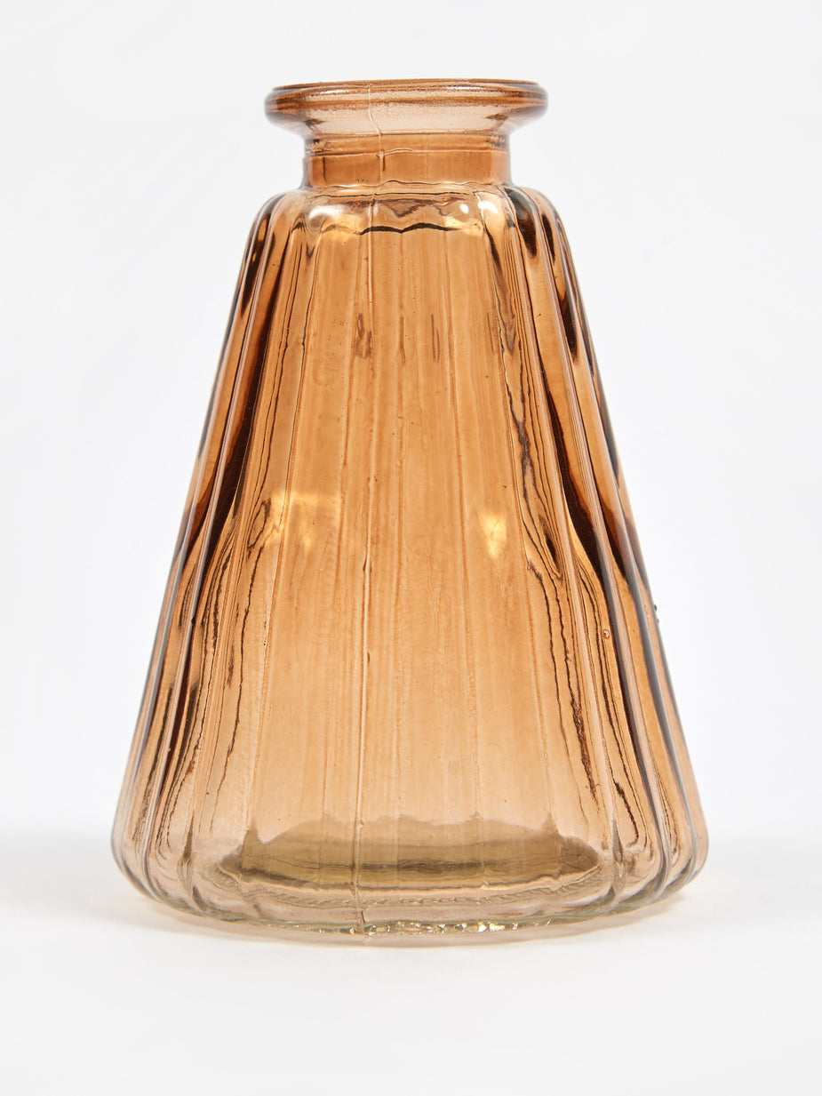 Broste Broste Agnar Glass Vase - Tan - Orange