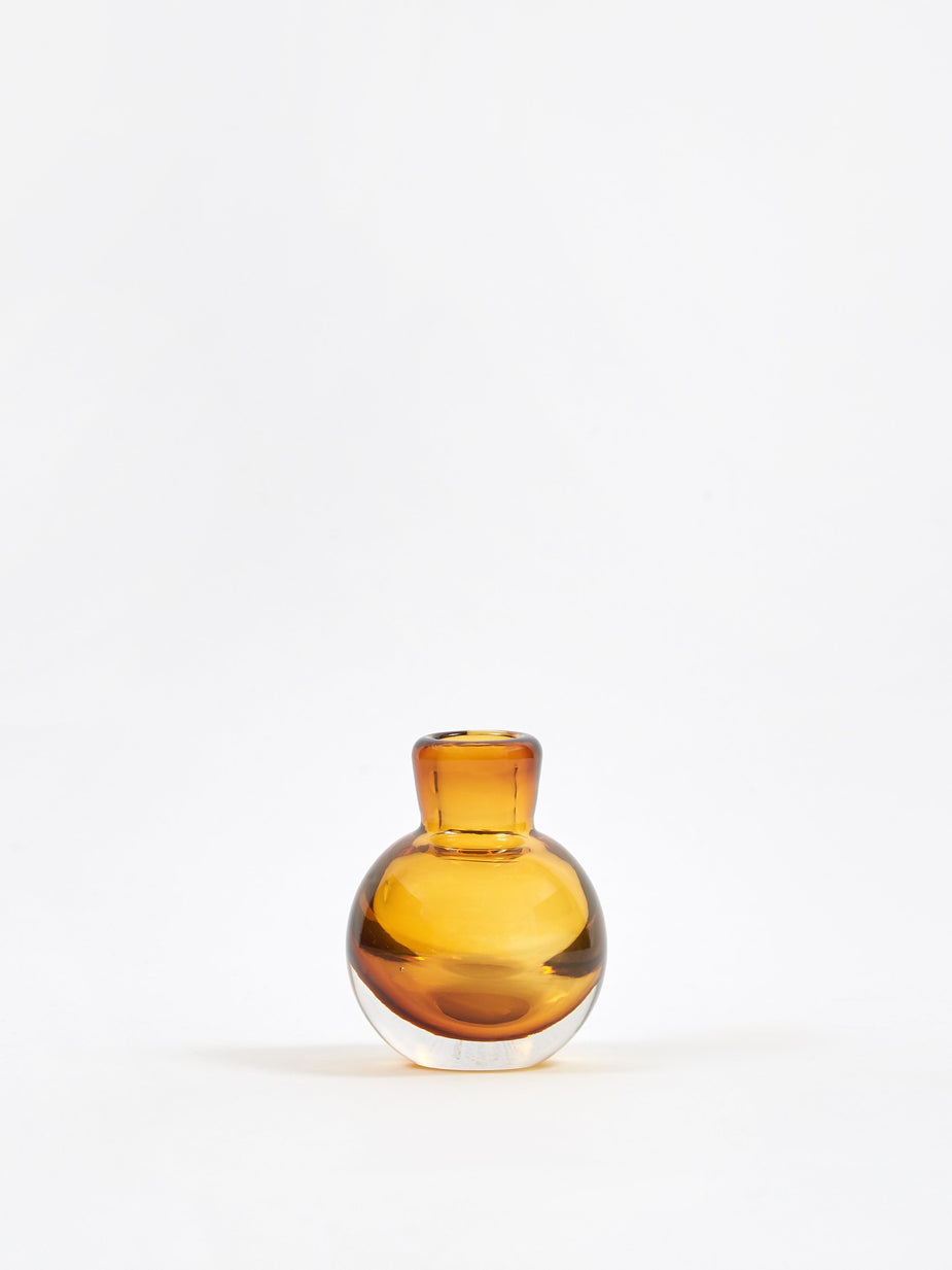 Broste Broste Bjork Mouthblown Glass Vase - Tawny Olive - Green