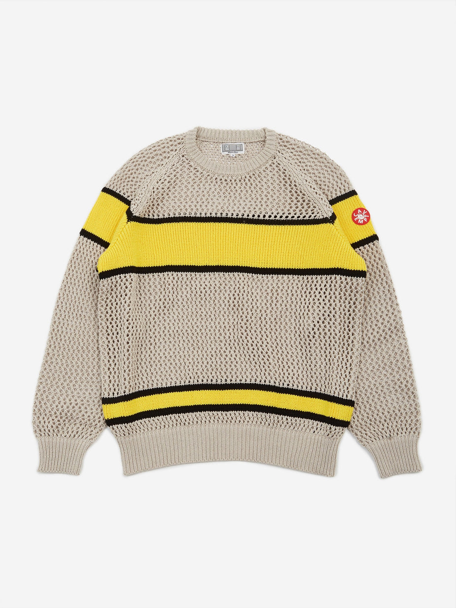 Cav Empt C.E Cav Empt Line Loose Net Knit - Beige - Neutrals
