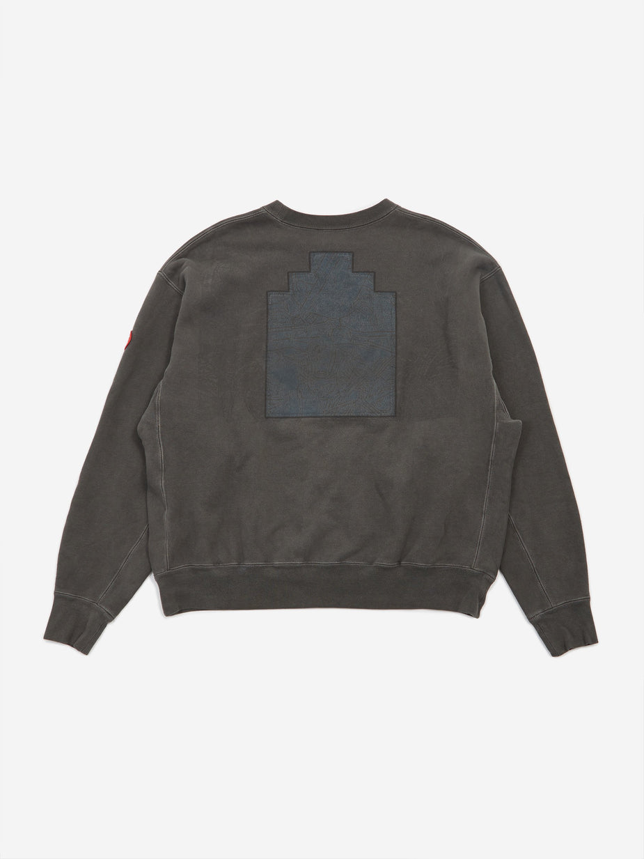 Cav Empt C.E Cav Empt Overdye Squad Crewneck Sweatshirt - Charcoal - Grey