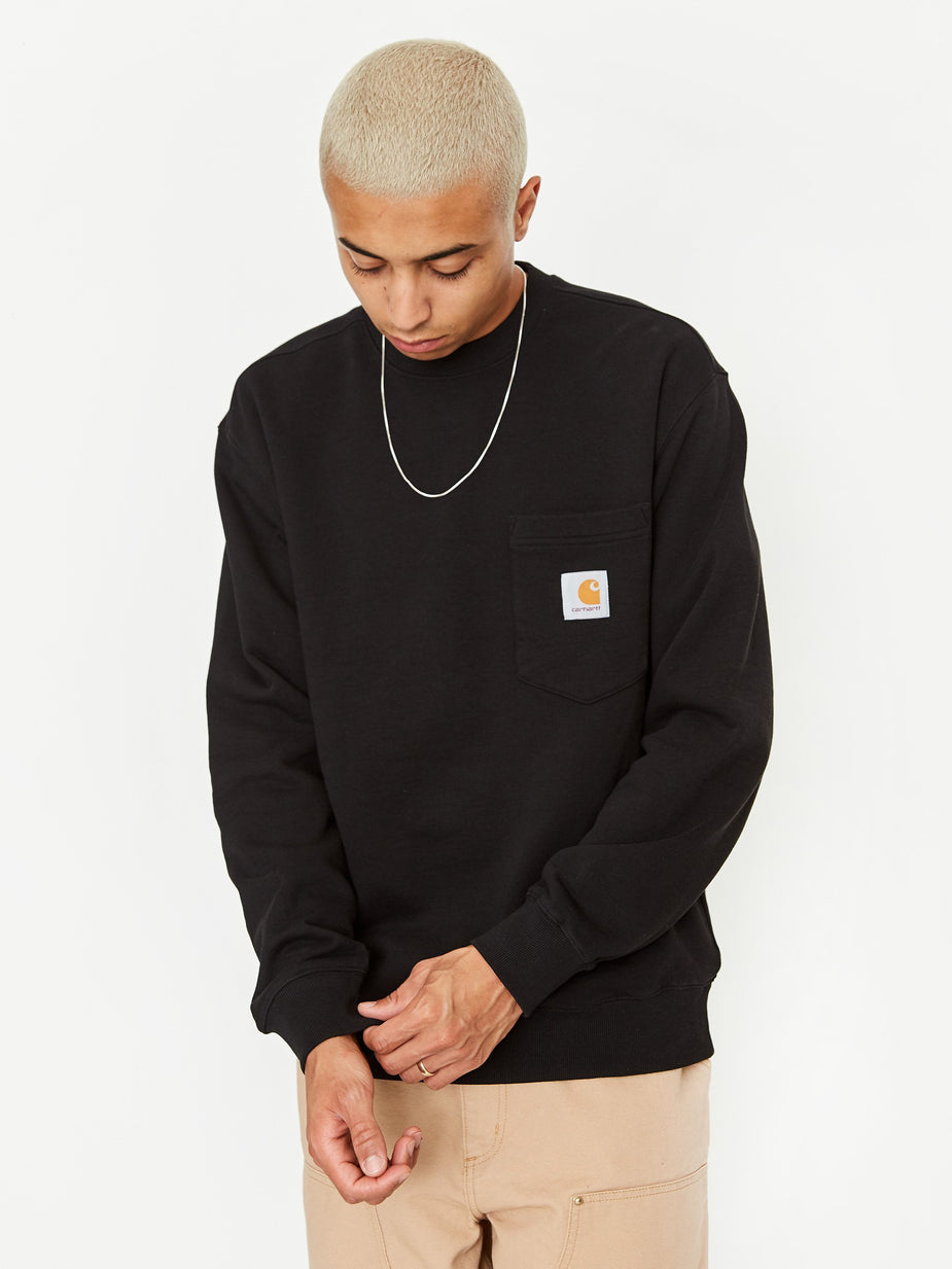 Carhartt WIP Carhartt WIP Pocket Sweatshirt Cotton - Black - Black