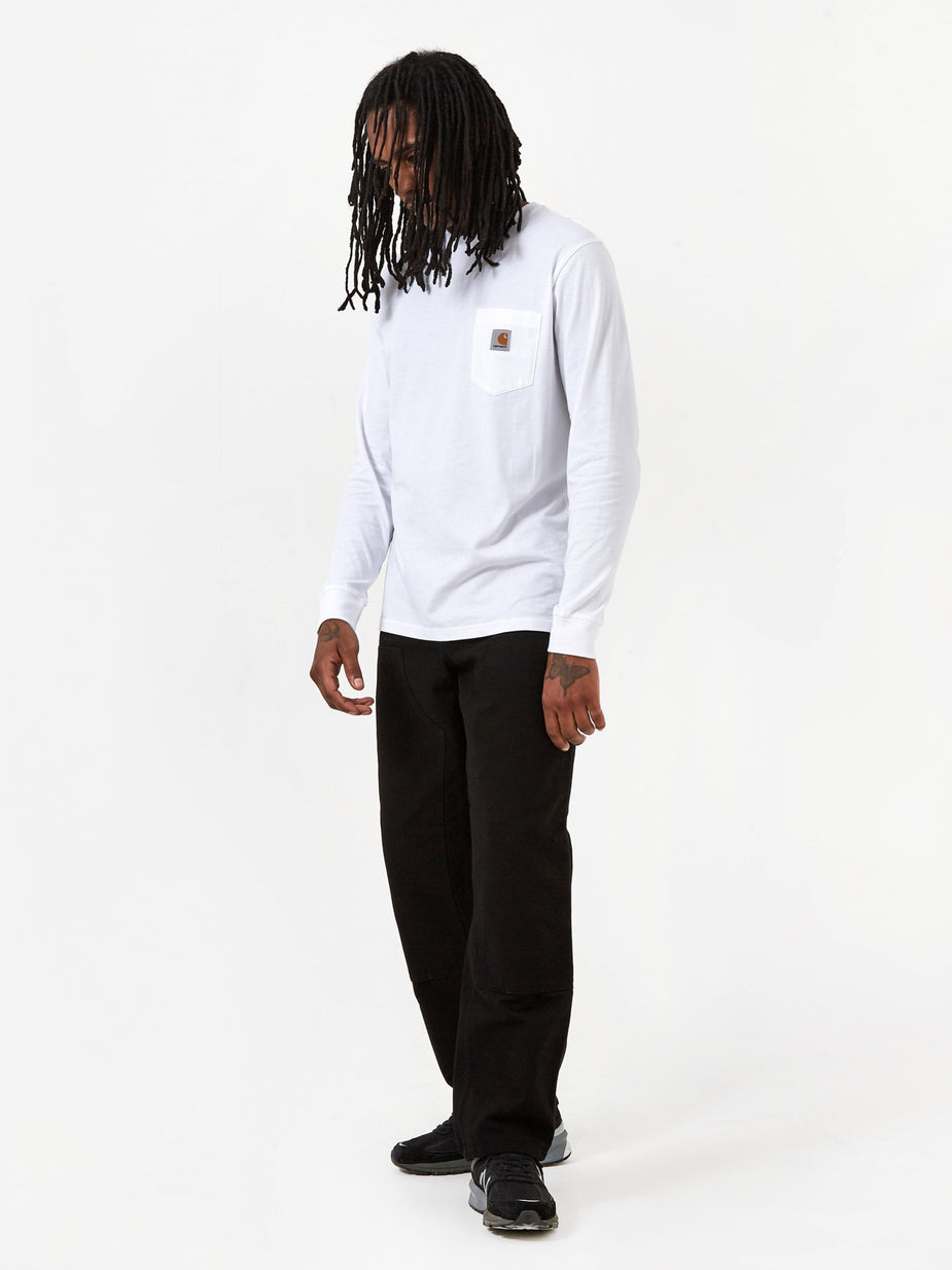 Carhartt WIP Carhartt WIP Double Knee Pant - Black Rinsed - Black