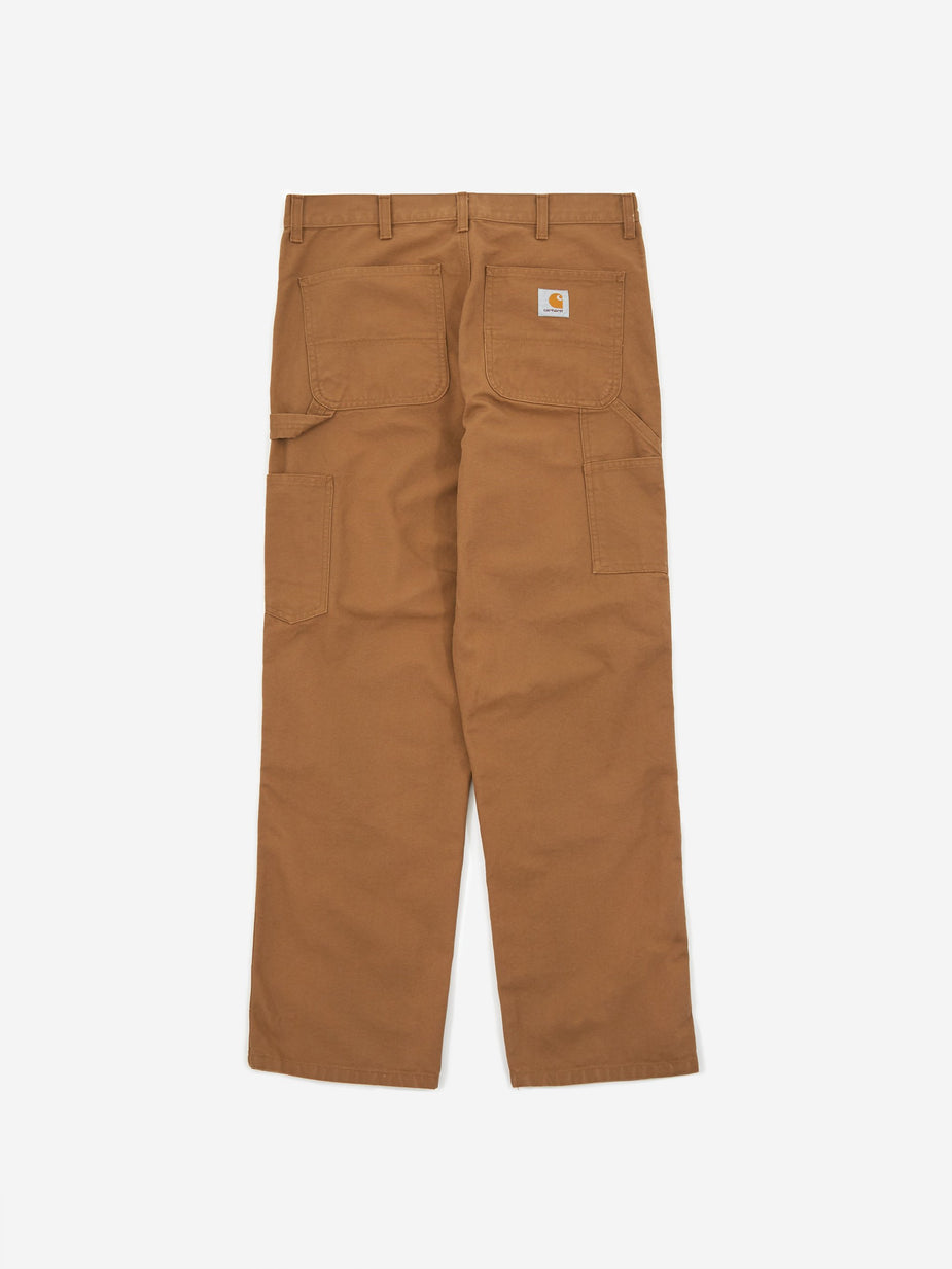 Carhartt WIP Carhartt WIP Double Knee Pant - Hamilton Brown Rinsed - Brown