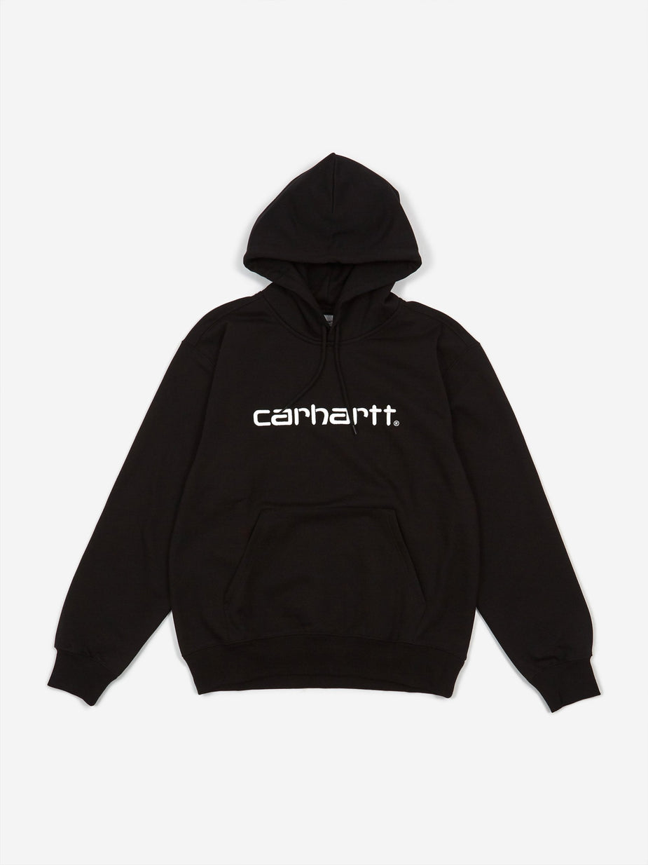 Carhartt WIP Carhartt WIP Hooded Sweatshirt - Black/White - Black